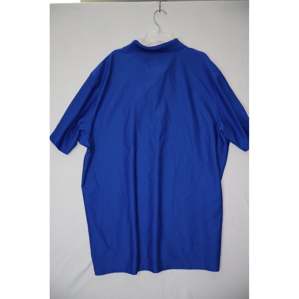 Champions Tour‎ Mens XXL Blue Short Sleeve Golf Polo Shirt Performance Mesh Logo